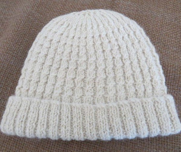 Toddler White Beanie