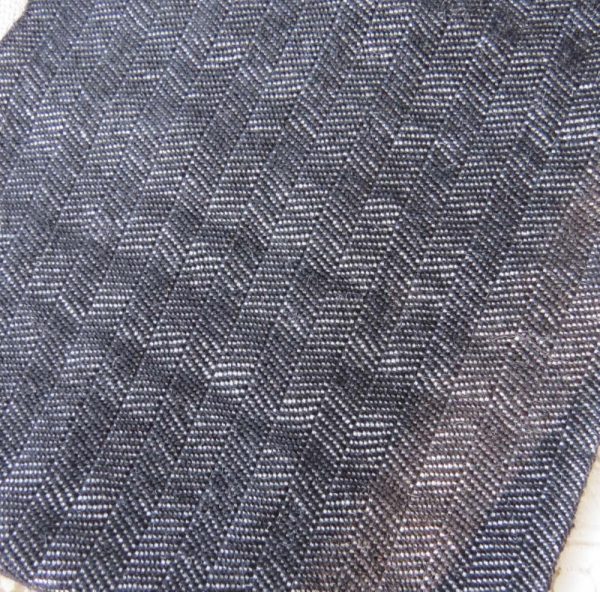 Herringbone Scarf in Black and White - Image 3