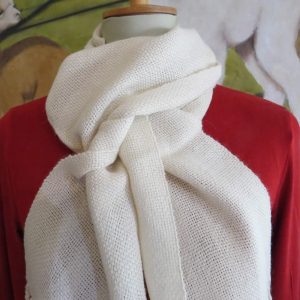 White Standard Scarf