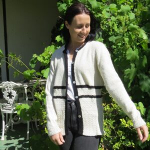 Blanc-et-noir cardigan