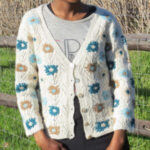 Blue Aster cardigan