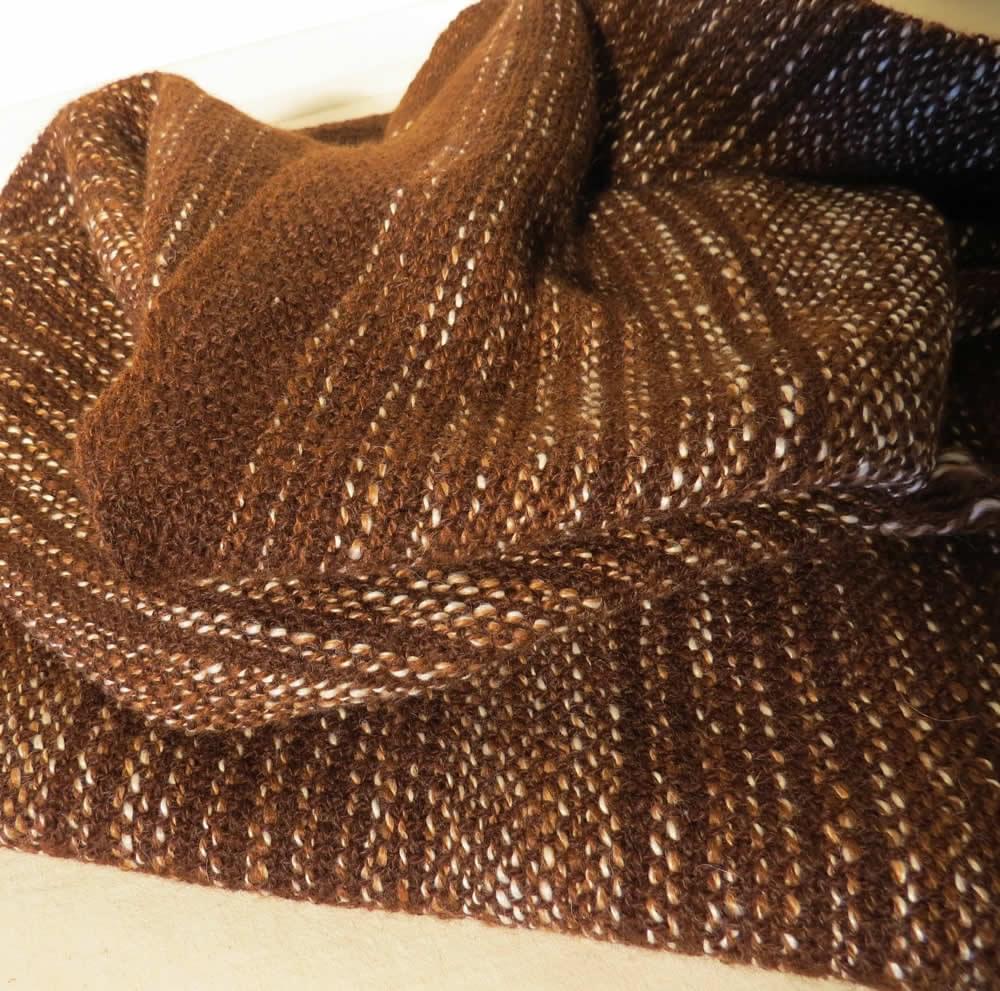 Chocolate and White Shawl - Image 2