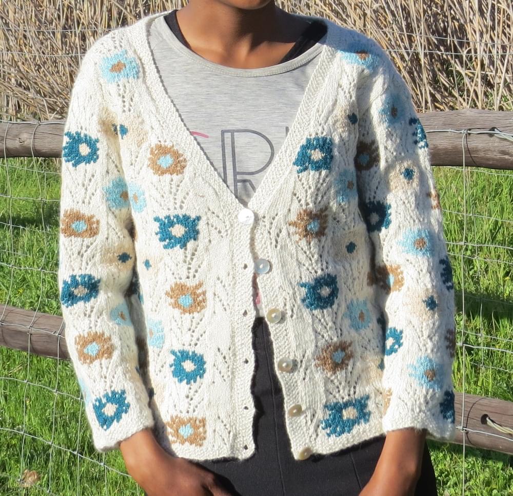 Blue Aster cardigan